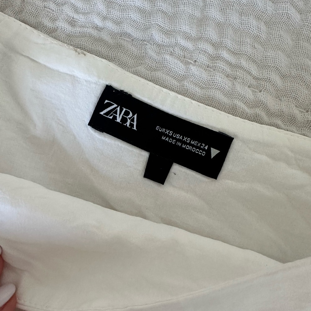 ZARA RUFFLE MINI SKIRT - Picture 4 of 5